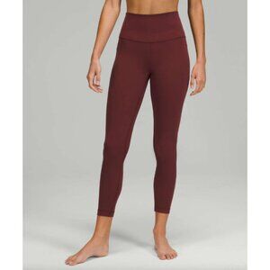 NEW Lululemon Align High Rise Pant with Pockets 25" Red Merlot Maroon Size 12